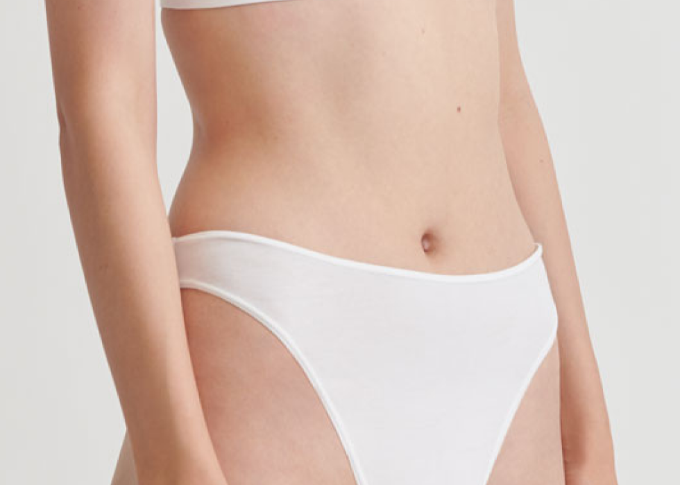 Galen High Leg Brief|White