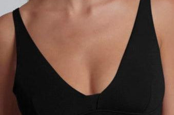 Gracelynne Plunge Bralette|Black