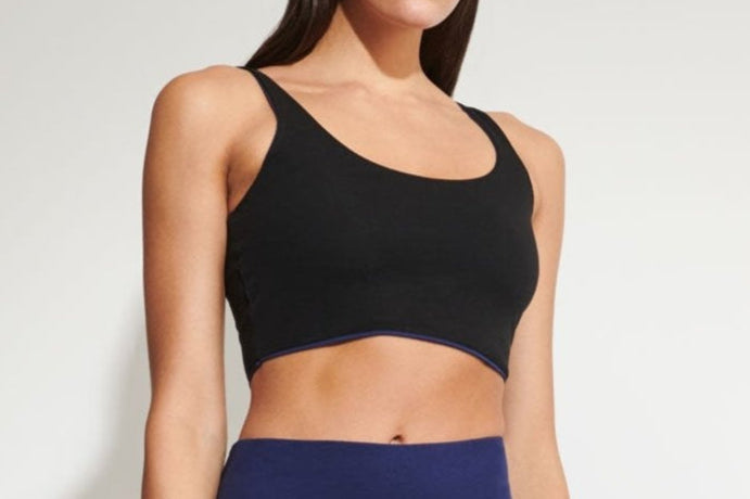 Clio Crop Top|Reversible Eclipse/Black