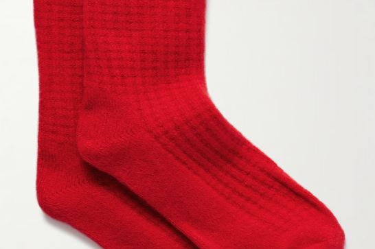 Cashmere Waffle Sock