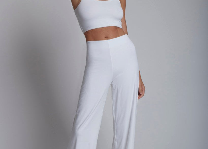 Clio Crop Top|White
